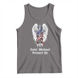 Saint Michael Protect Us American Christian Heritage Tank Top Catholic Faith Gift