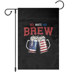 American Flag Beer Lover Garden Flag Red White And Brew