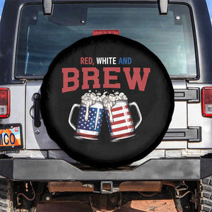 American Flag Beer Lover Spare Tire Cover Red White And Brew
