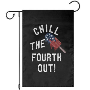 American Flag Popsicle Garden Flag Chill The Fourth Out
