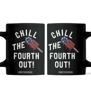American Flag Popsicle Coffee Mug Chill The Fourth Out