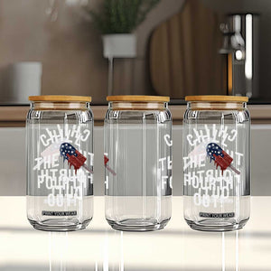 American Flag Popsicle Glass Can Chill The Fourth Out