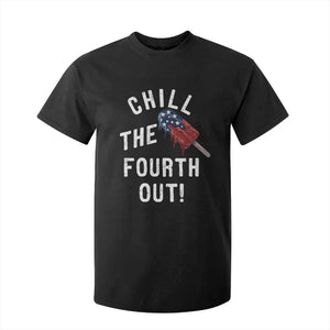 American Flag Popsicle T Shirt For Kid Chill The Fourth Out