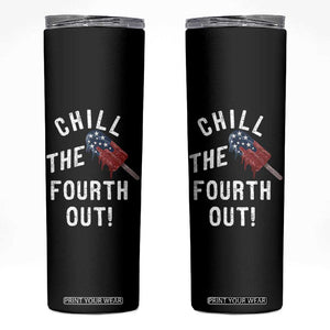 American Flag Popsicle Skinny Tumbler Chill The Fourth Out