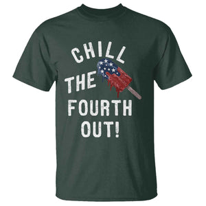 American Flag Popsicle T Shirt Chill The Fourth Out