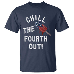 American Flag Popsicle T Shirt Chill The Fourth Out
