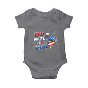 American Flag Popsicle Baby Onesie Red White And Cool