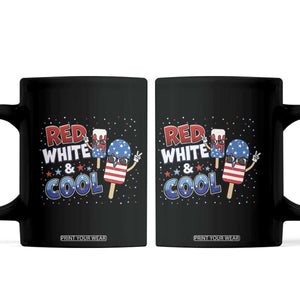 American Flag Popsicle Coffee Mug Red White And Cool