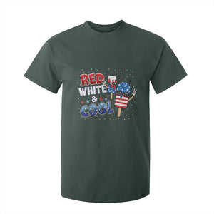 American Flag Popsicle T Shirt For Kid Red White And Cool