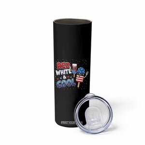 American Flag Popsicle Skinny Tumbler Red White And Cool