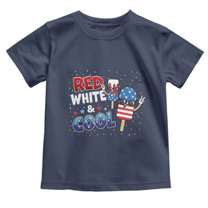 American Flag Popsicle Toddler T Shirt Red White And Cool