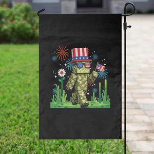4th Of July Gamer Garden Flag Pixel Art US Flag Gaming