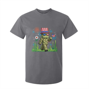 4th Of July Gamer T Shirt For Kid Pixel Art US Flag Gaming