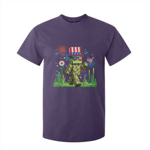 4th Of July Gamer T Shirt For Kid Pixel Art US Flag Gaming