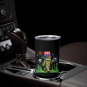 4th Of July Gamer Tumbler Cup Pixel Art US Flag Gaming
