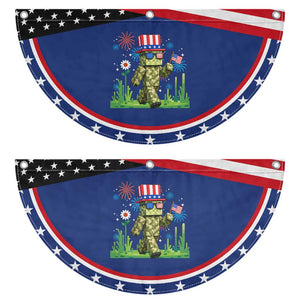 4th Of July Gamer Patriotic Fan Flag Pixel Art US Flag Gaming TS12 2pcs pack Classic Navy Print Your Wear