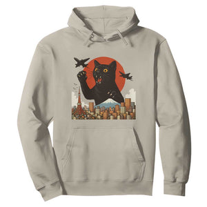 Funny Giant Cat Monster Roaring Tokyo Japan Hoodie TS12 Sand Print Your Wear