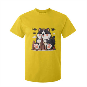 Funny Giant Cat Monster Invades City T Shirt For Kid Cat Lover Gift TS12 Daisy Print Your Wear
