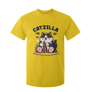 Cute Catzilla T Shirt For Kid The Ruler Of All Cute And Destructive Funny TS12 Daisy Print Your Wear