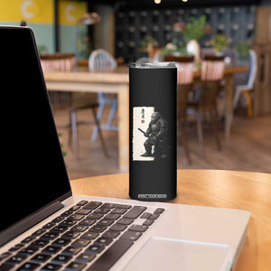Samurai Bigfoot Skinny Tumbler Japanese Vintage Graphic Sumie Warrior Art TS12 Print Your Wear