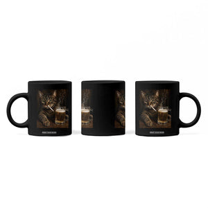 Funny Smoking Cat Coffee Mug Cigarette Kitty Beer Lover TS12 Print Your Wear