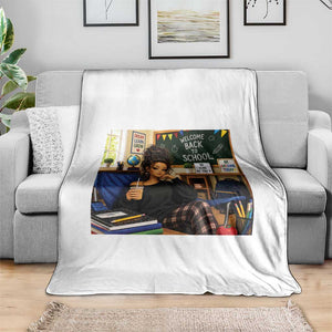 Funny Back To School Doll Face Meme Throw Blanket Coffee Teacher Gift TS12 Print Your Wear