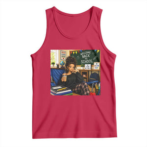 Funny Back To School Doll Face Meme Tank Top Coffee Teacher Gift TS12 Red Print Your Wear
