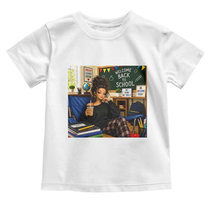 Funny Back To School Doll Face Meme Toddler T Shirt Coffee Teacher Gift TS12 White Print Your Wear