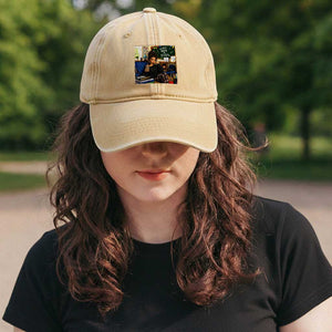 Funny Back To School Doll Face Meme Washed Cotton Baseball Cap Coffee Teacher Gift TS12 Print Your Wear
