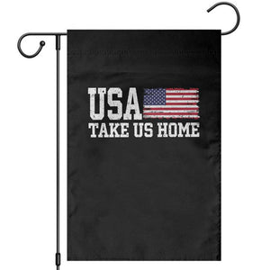 Patriotic USA Soccer Fan Garden Flag Take Us Home Game Day TS12 Black Print Your Wear