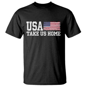 Patriotic USA Soccer Fan T Shirt Take Us Home Game Day TS12 Black Print Your Wear