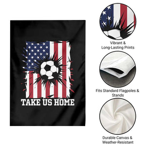 USA Soccer Game Day Garden Flag Take Us Home TS12 Print Your Wear
