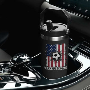 USA Soccer Game Day Flip Straw Tumbler Take Us Home TS12 Print Your Wear