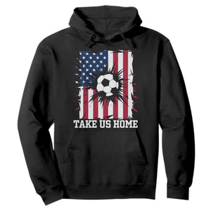 USA Soccer Game Day Hoodie Take Us Home TS12 Black Print Your Wear