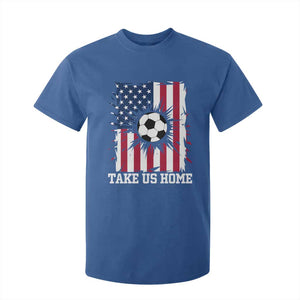 USA Soccer Game Day T Shirt For Kid Take Us Home TS12 Royal Blue Print Your Wear