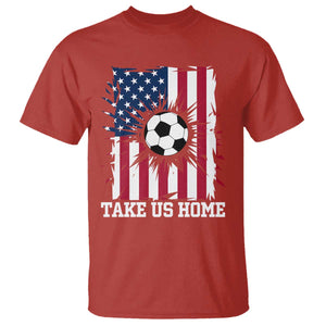 USA Soccer Game Day T Shirt Take Us Home TS12 Red Print Your Wear