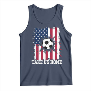 USA Soccer Game Day Tank Top Take Us Home TS12 Navy Print Your Wear