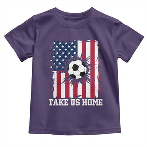 USA Soccer Game Day Toddler T Shirt Take Us Home TS12 Purple Print Your Wear