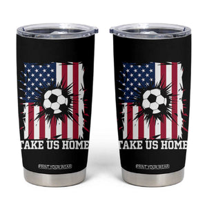 USA Soccer Game Day Tumbler Cup Take Us Home TS12 Black Print Your Wear