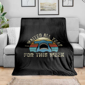 Hammerhead Shark Throw Blanket I Waited All Year For This Week Ocean Lover