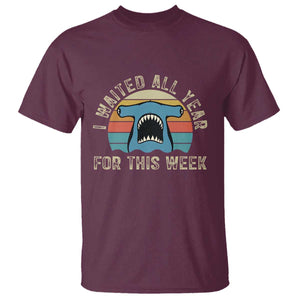 Hammerhead Shark T Shirt I Waited All Year For This Week Ocean Lover