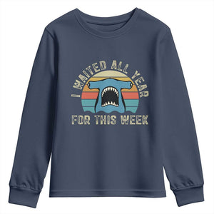 Hammerhead Shark Youth Sweatshirt I Waited All Year For This Week Ocean Lover