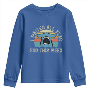 Hammerhead Shark Youth Sweatshirt I Waited All Year For This Week Ocean Lover