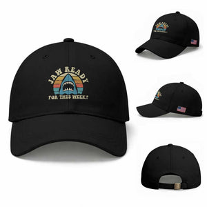 Jaw Ready For This Baseball Cap Vintage Shark Lover Ocean Wildlife