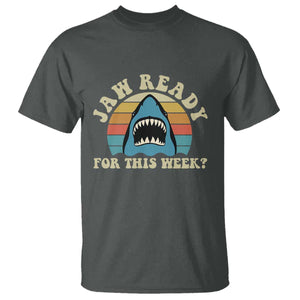 Jaw Ready For This T Shirt Vintage Shark Lover Ocean Wildlife