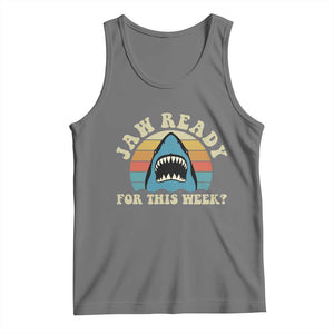 Jaw Ready For This Tank Top Vintage Shark Lover Ocean Wildlife