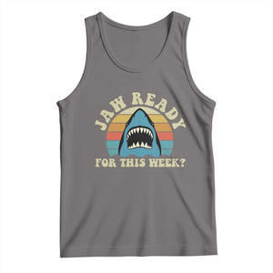 Jaw Ready For This Tank Top Vintage Shark Lover Ocean Wildlife