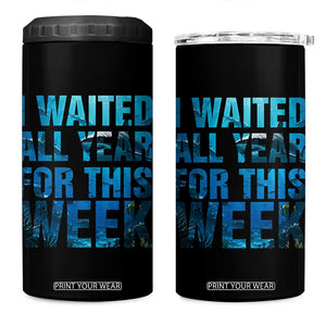 Shark Lover Week Gift 4 in 1 Can Cooler Tumbler I Waited All Year For This Week