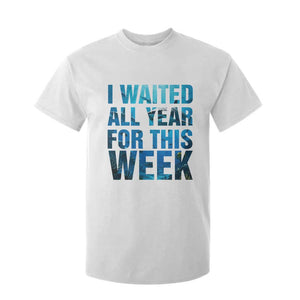 Shark Lover Week Gift T Shirt For Kid I Waited All Year For This Week