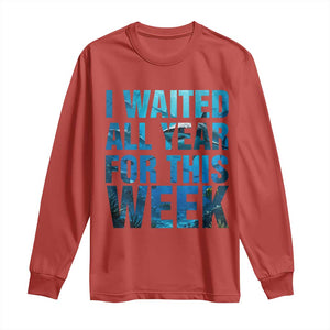 Shark Lover Week Gift Long Sleeve Shirt I Waited All Year For This Week